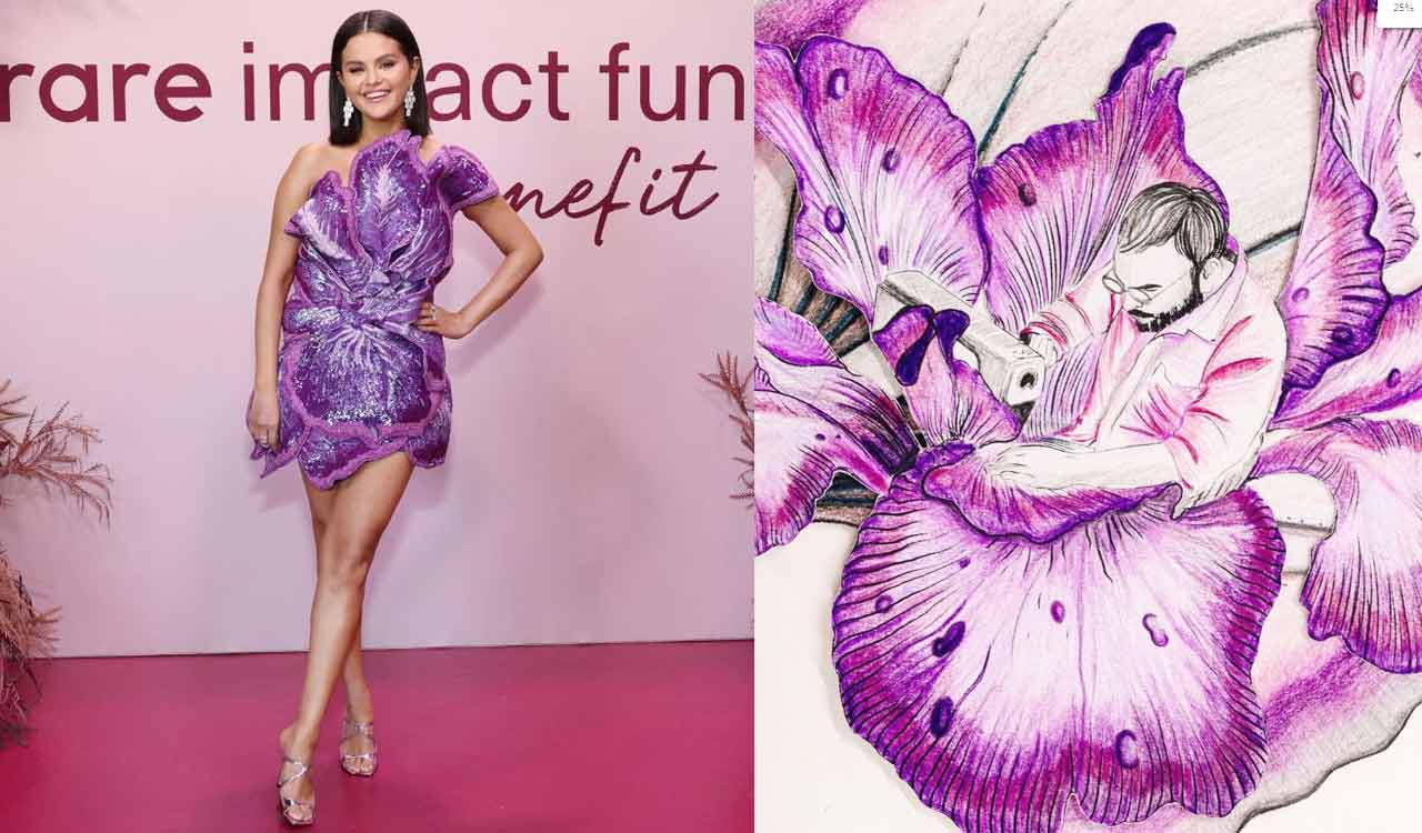Selena Gomez radiates elegance in Rahul Mishra’s purple creation