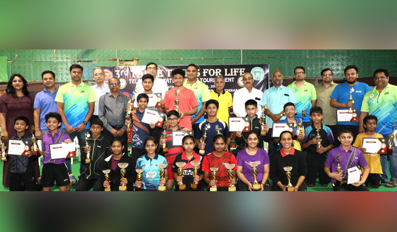 Satya bags twin titles at Telangana State Ranking Table Tennis Tournament