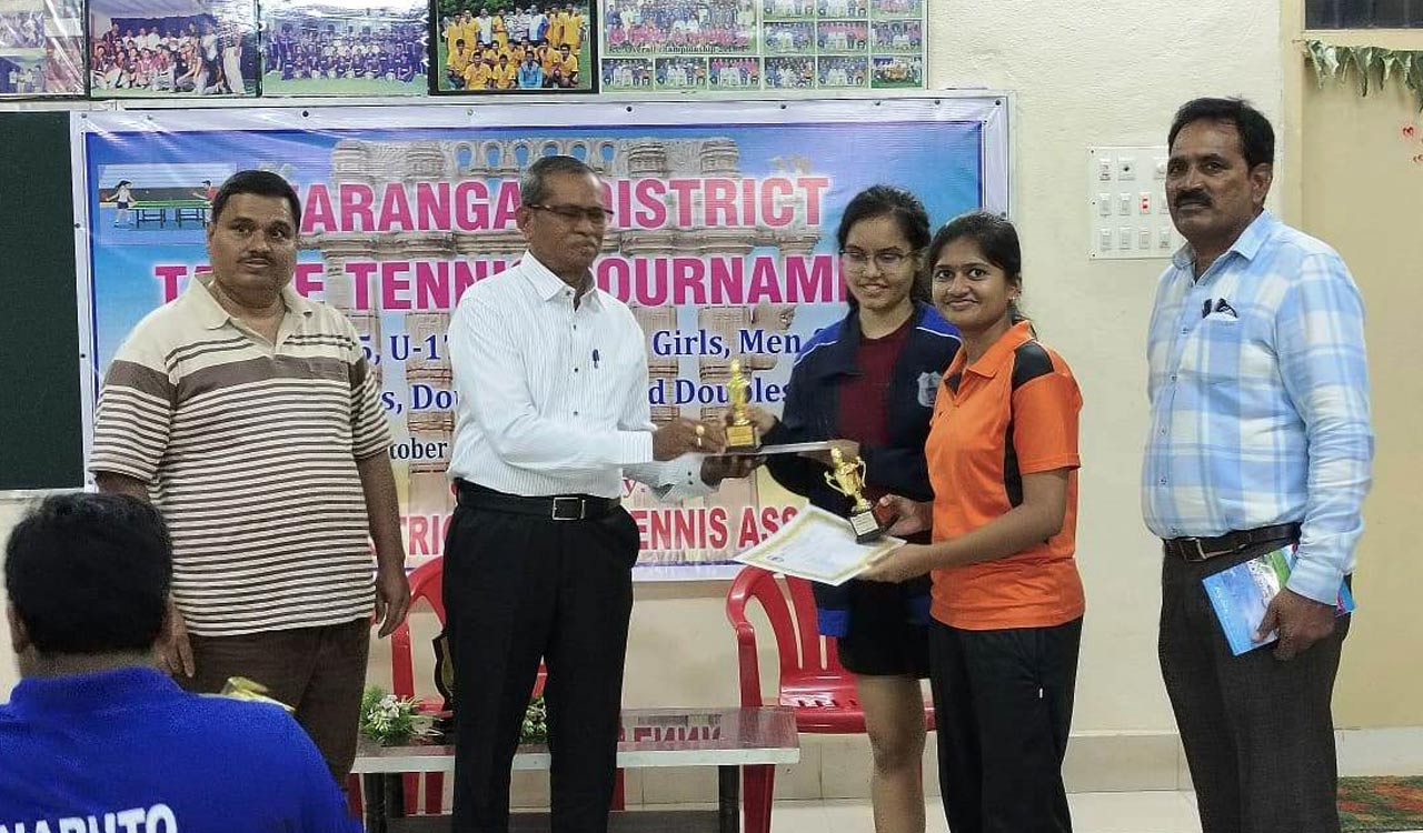 Warangal District Table Tennis Tournament 2023 concludes