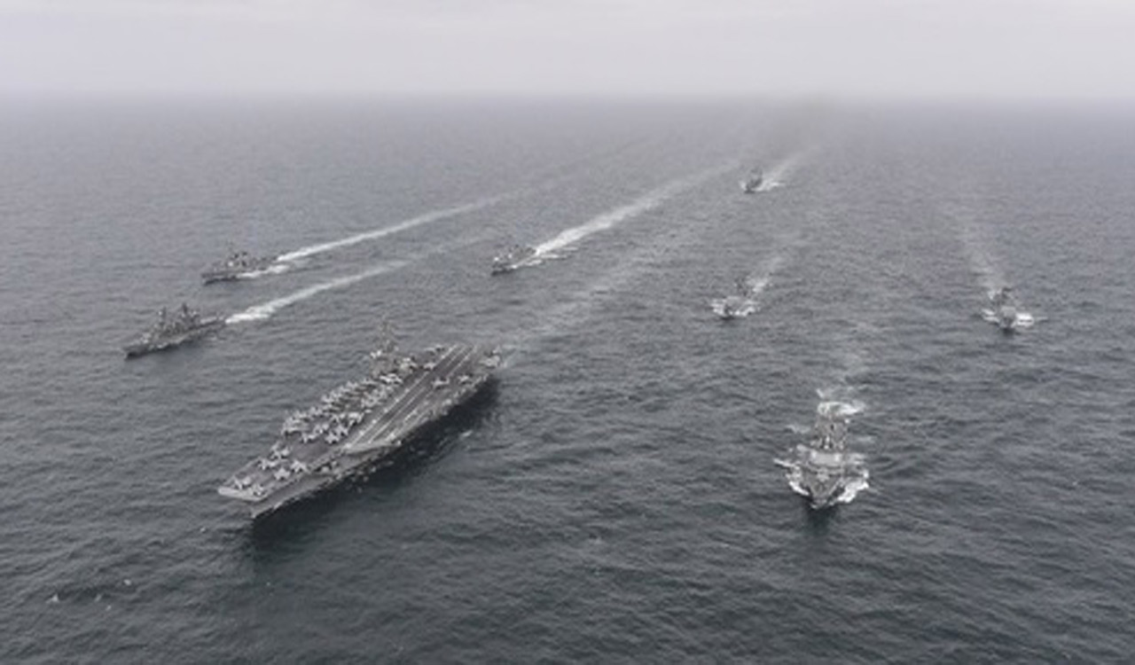 South Korea Us Japan Stage Trilateral Drills For 1st Time In 7 Years