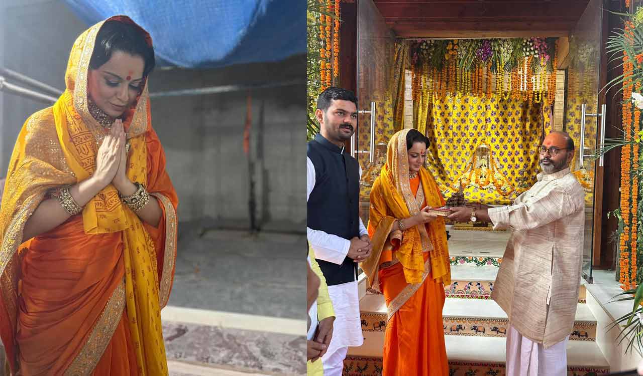 Kangana Ranaut seeks blessings at Ram Mandir in Ayodhya