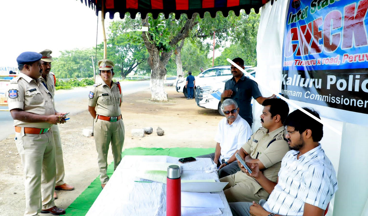 Khammam Collector, CP inspects buildings for EVM strong room and reception centre