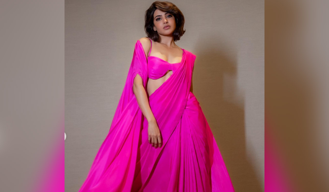 Samantha turns heads in ‘Barbie’ saree, fans say she’s giving H’wood stars a run for their money