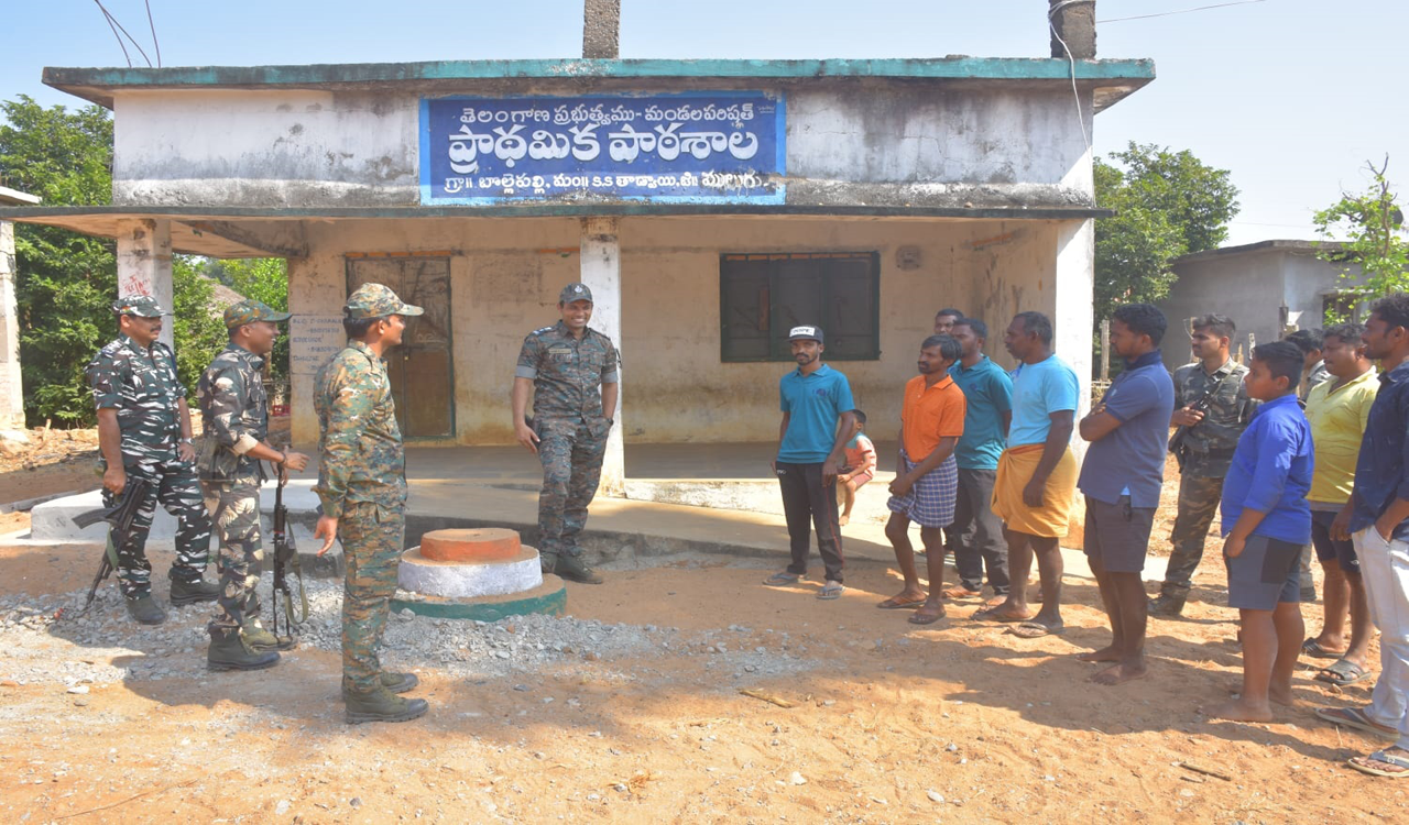 Elections: Security measures intensified in Mulugu, Bhupalpally