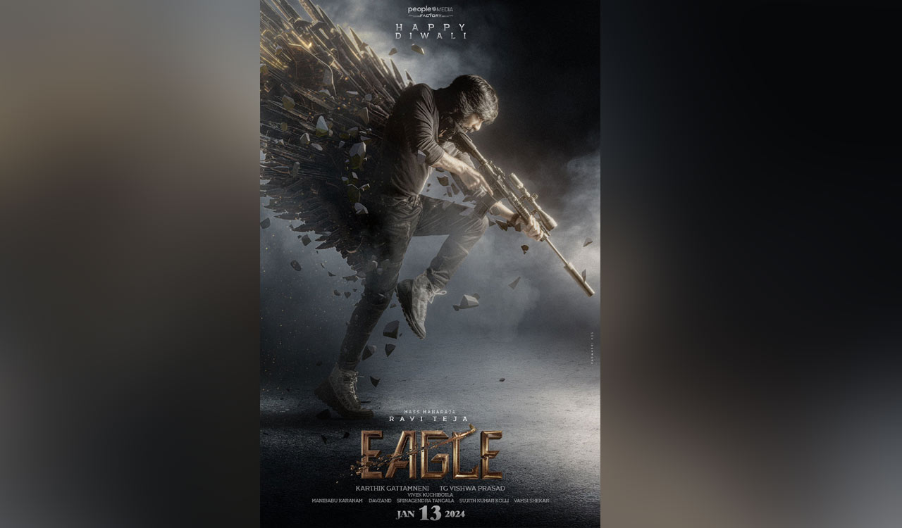 Diwali delight: Ravi Teja unveils new ‘Eagle’ poster