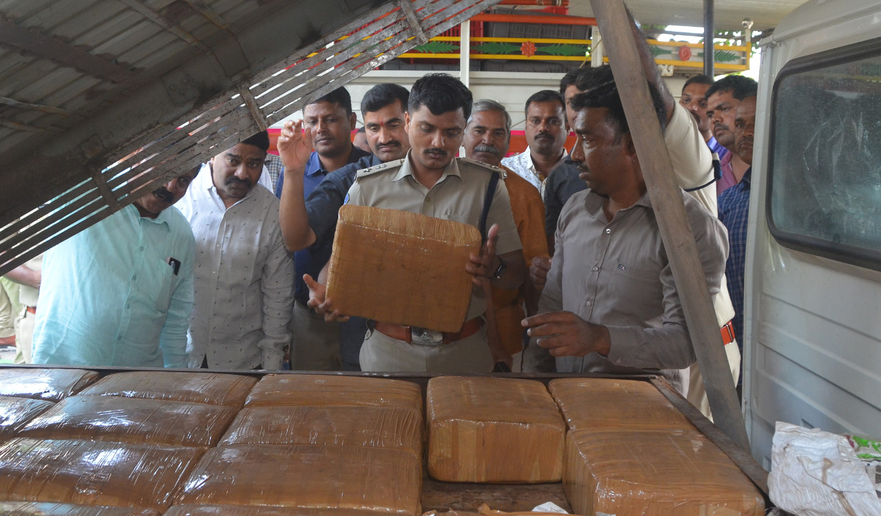 635 kg of ganja seized in Sangareddy