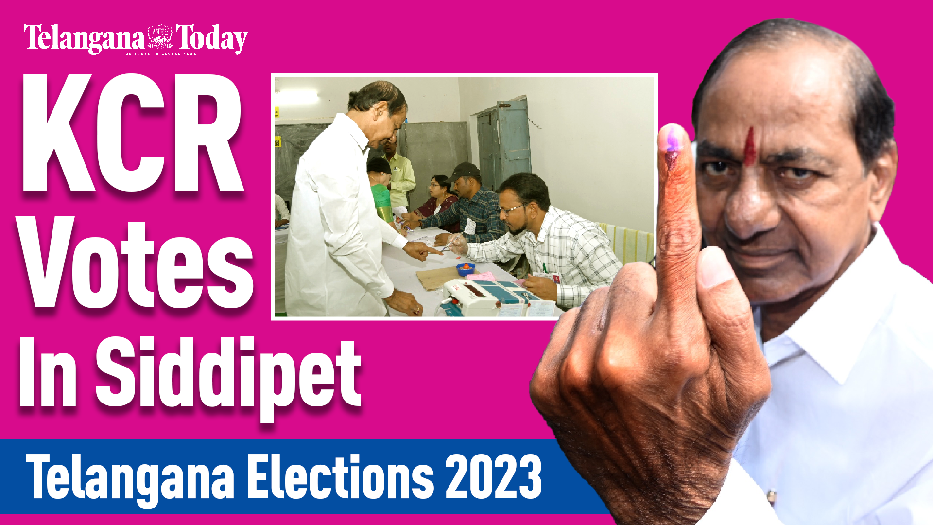 Telangana Assembly Elections: CM KCR Votes In Siddipet | Telangana News ...