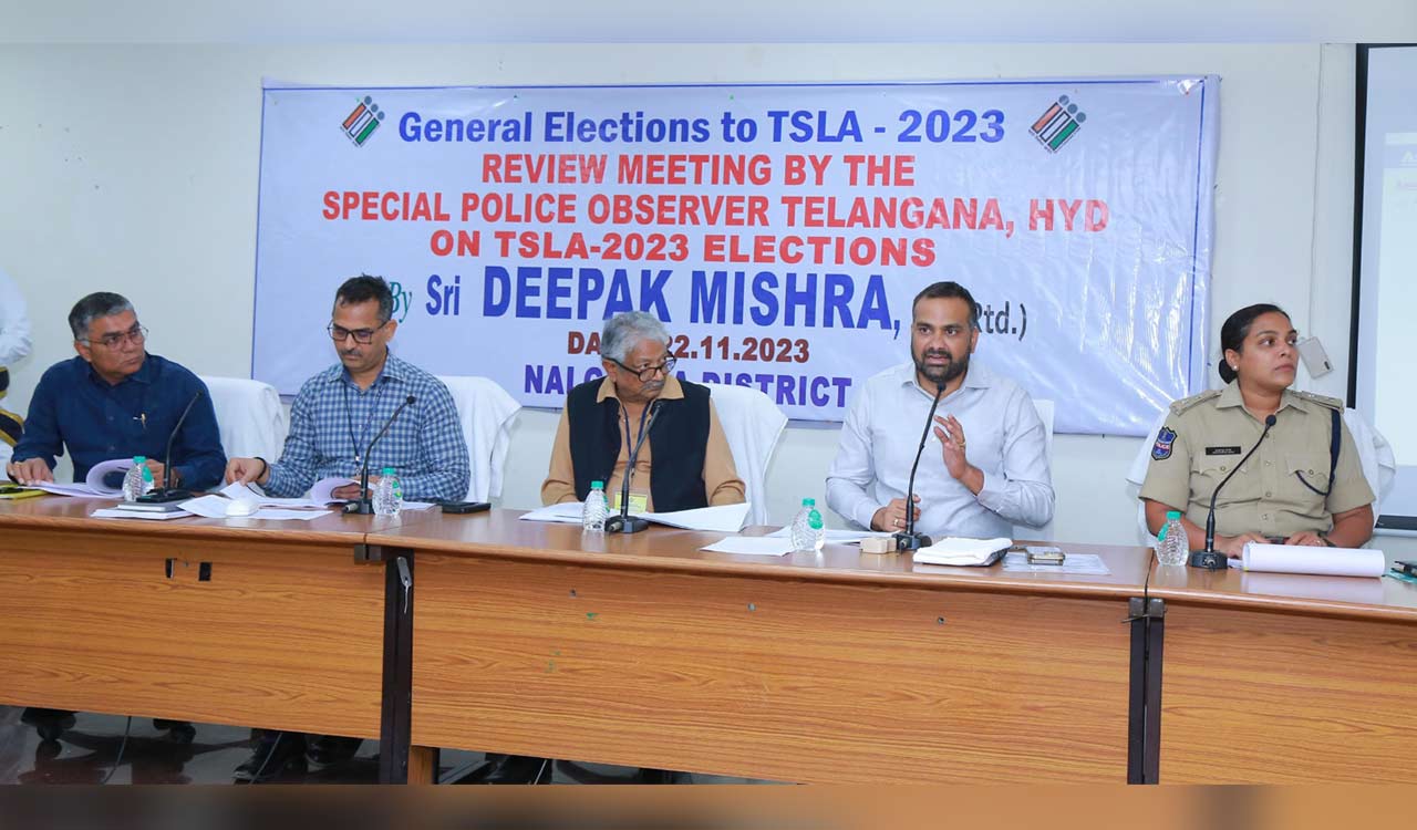 Nalgonda: Ensure peaceful atmosphere for fair polling, officials told