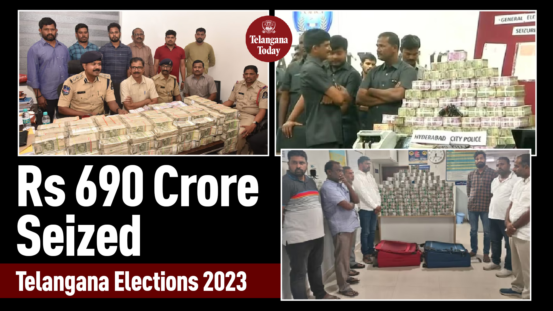 Telangana Assembly Elections: Rs 690 Cr worth Cash, gold, liquor, contraband confiscated ahead of polls