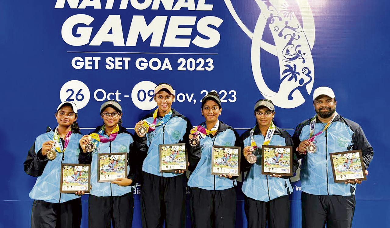 Vritti, women’s tennis team clinch bronze medals at National Games