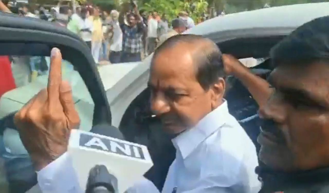 Telangana Assembly Elections: CM KCR votes in hometown-Telangana Today