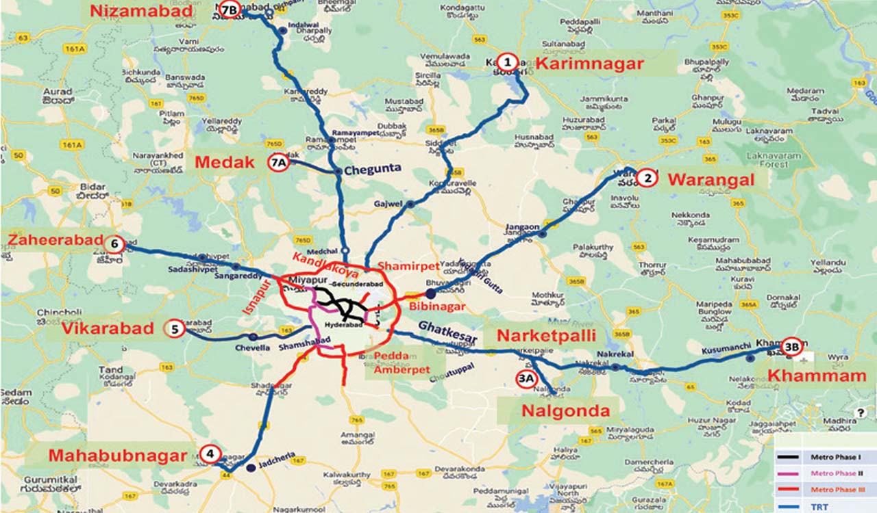 ‘Telangana Rapid Transit’ aims for 60-minute connectivity from Hyderabad to major cities