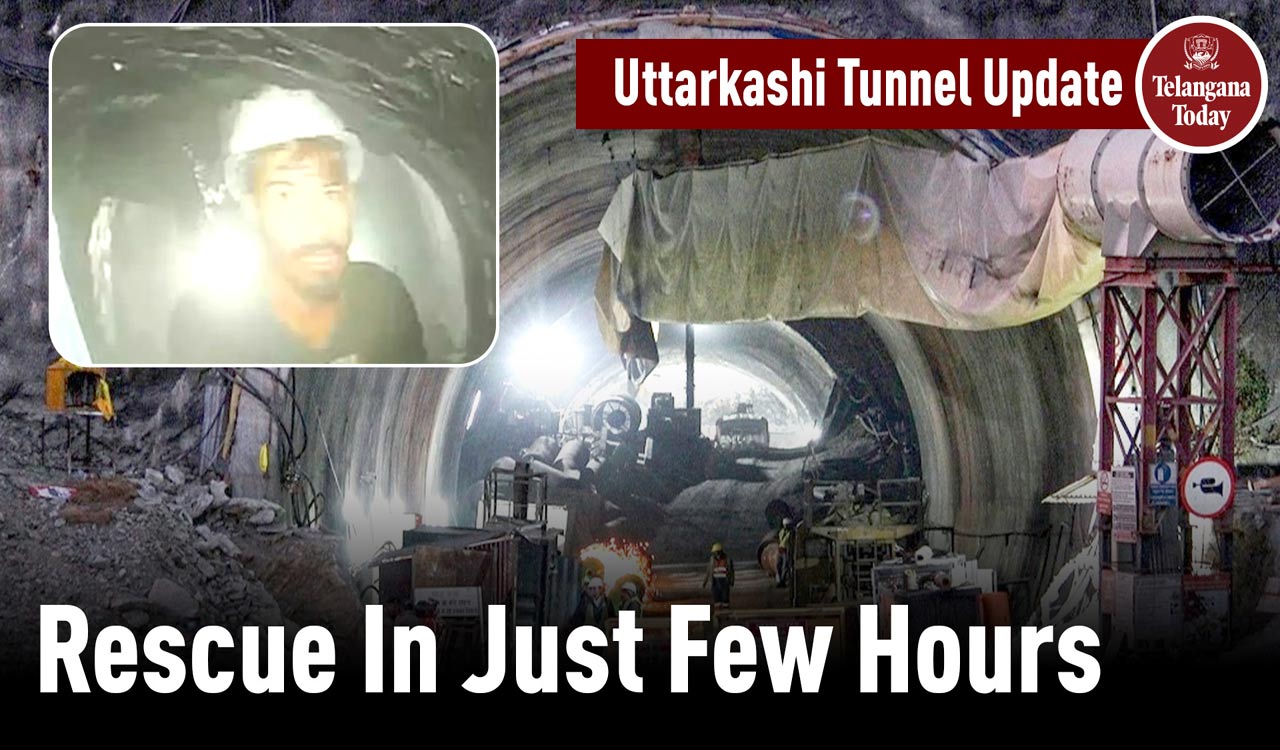 Uttarkashi Tunnel Rescue: Vertical Drilling Almost Completed, Rescue To Finish In Just Few Hours