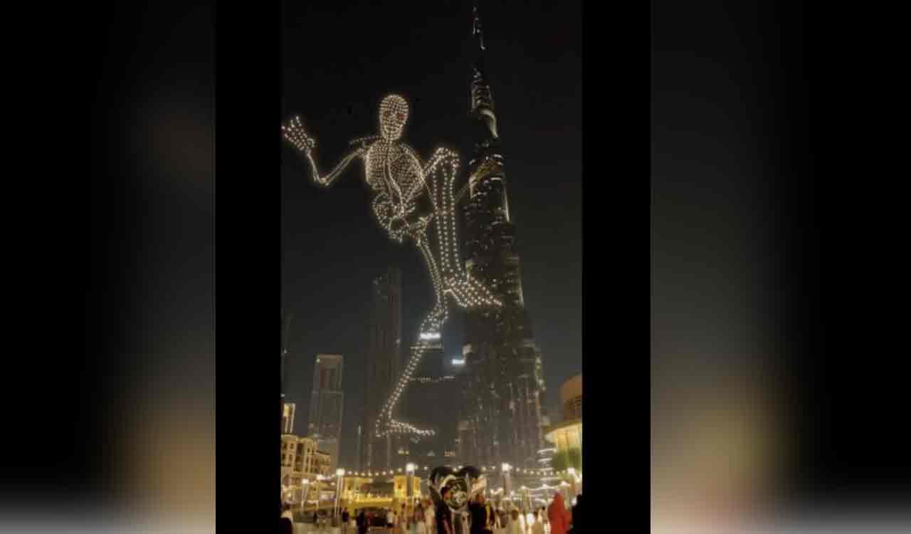 Halloween drone show enthralls Dubai residents