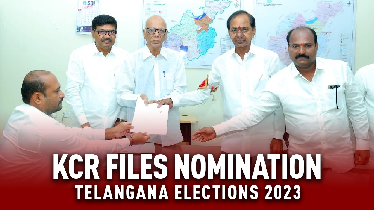 Telangana Elections 2023: CM KCR Files His Nomination Today In Gajwel | Telangana Today