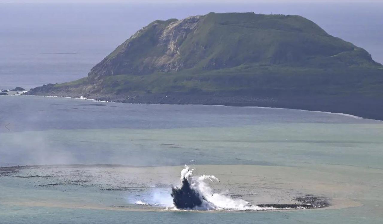 New island emerges after undersea volcano erupts off Japan, but experts say it may not last long