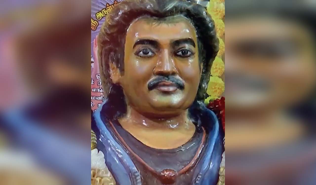 Die-hard fan builds temple for Rajinikanth in Madurai