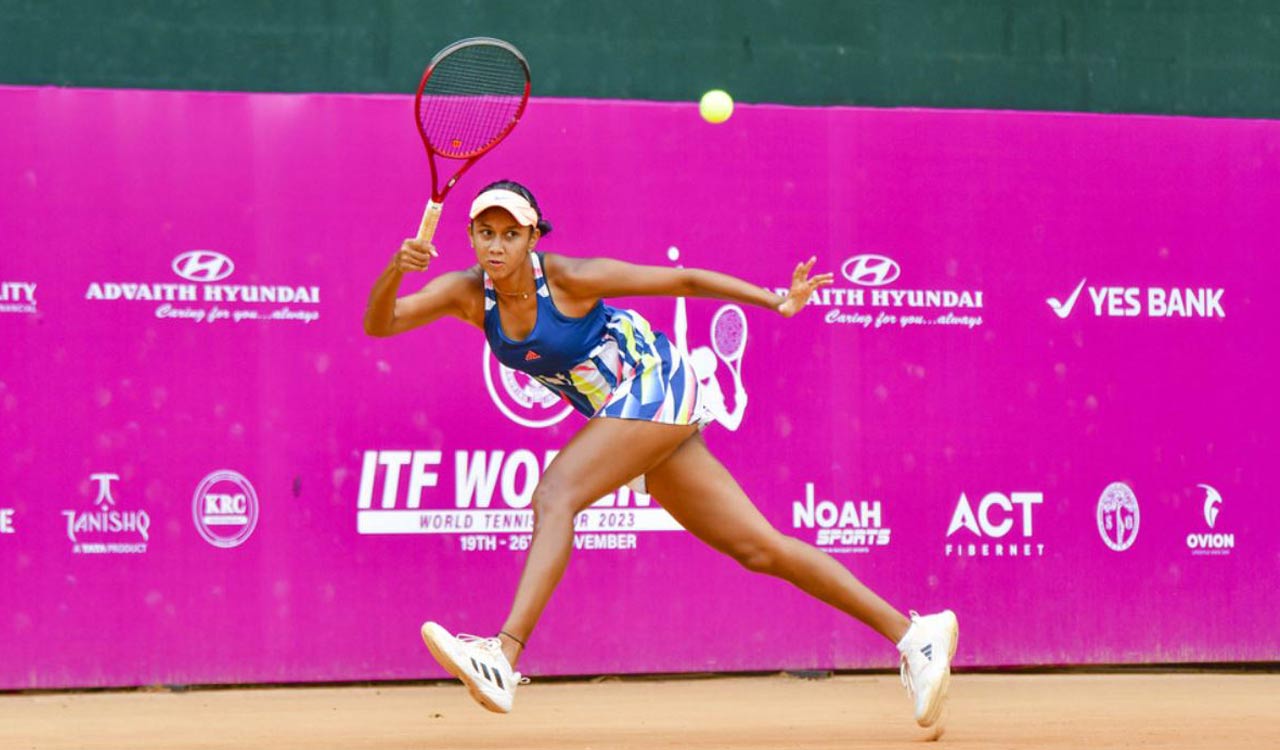 Hyderabad’s Rashmikaa stuns No 2 seed, enters final of ITF Women’s World Tennis tournament