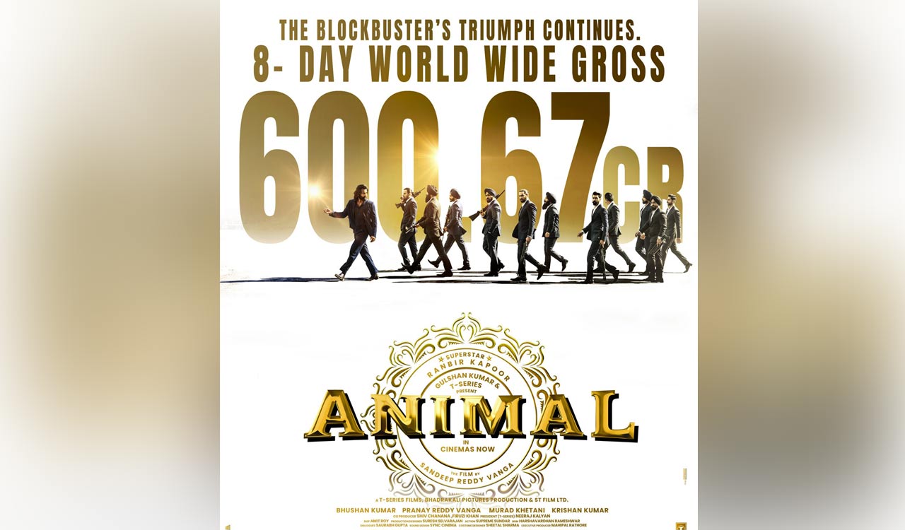 Ranbir Kapoor-starrer ‘Animal’ touches Rs 600 crore mark at global box office