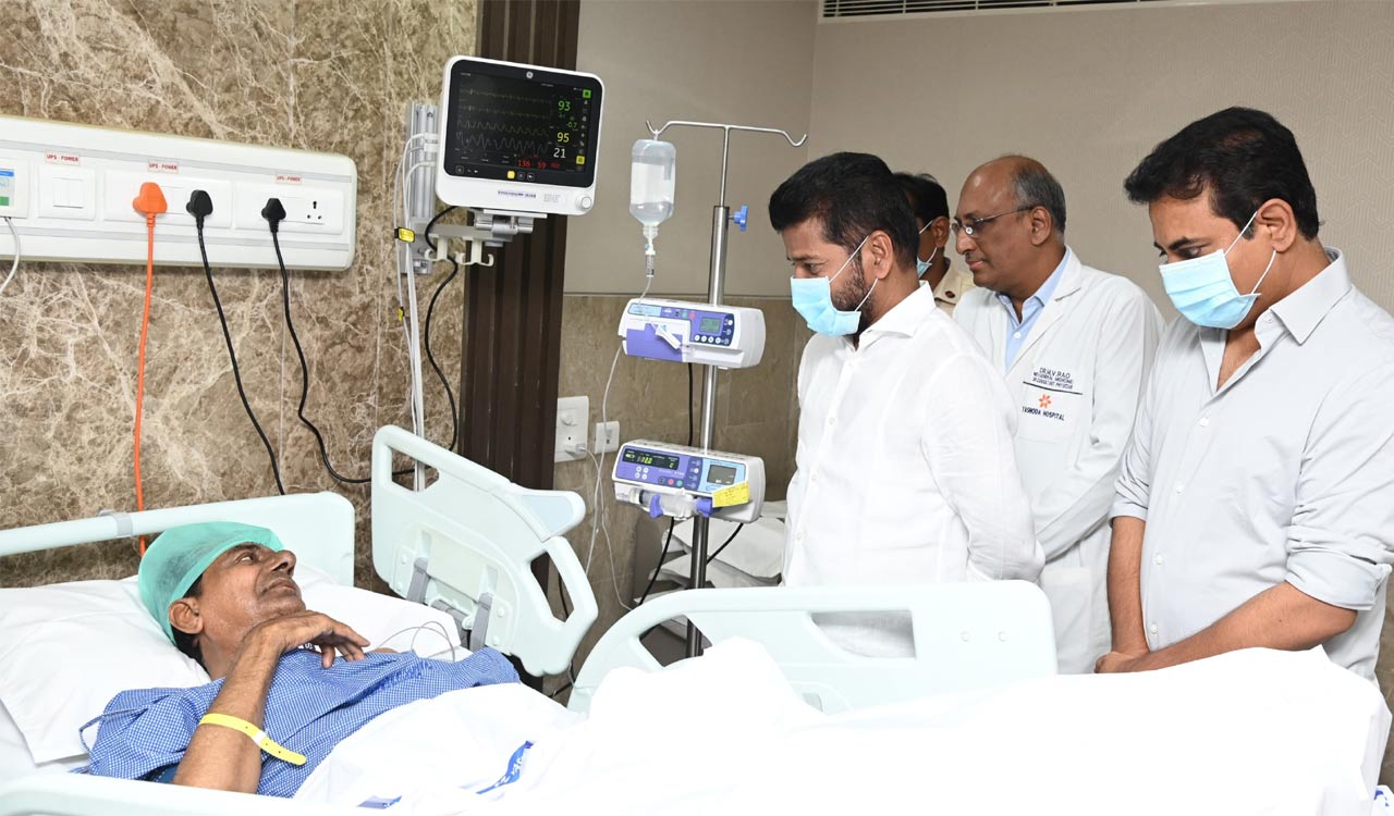 Telangana CM Revanth Reddy visits Yashoda Hospital, inquires about KCR’s health