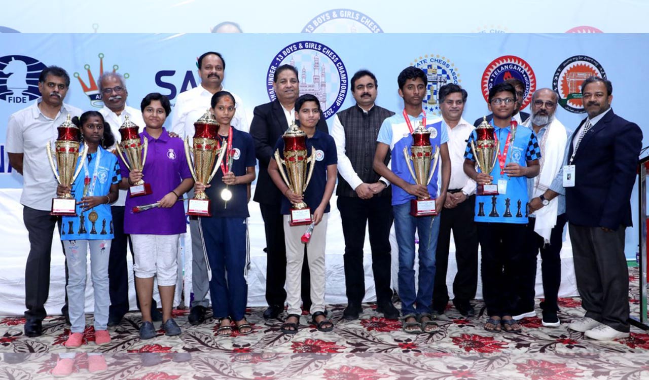 Telangana’s Adarsh emerges winner at National U-13 Boys & Girls Chess Championship