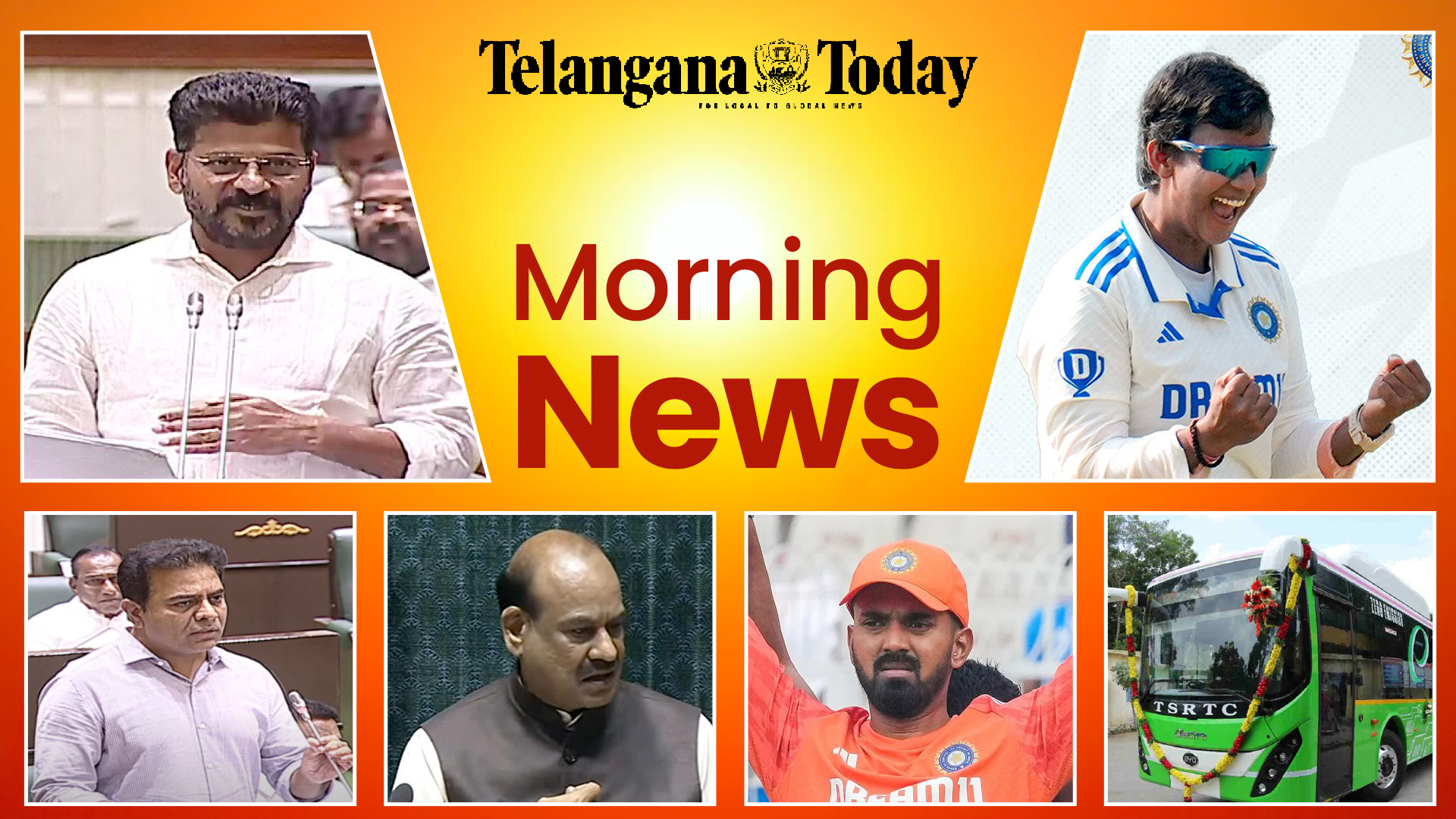 TT Morning News: Revanth vs KTR In Telangana Assembly, Israel Killing Hostages, IND vs ENG Test