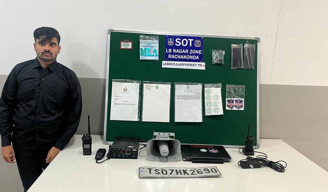 Engineering student held for impersonating as CMO official in Hyderabad