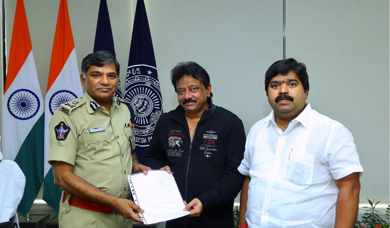 Andhra Pradesh: RGV meets DGP, lodges complaint