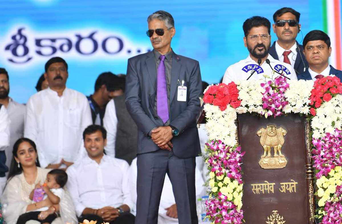 Revanth Reddy takes charge, declares Telangana as Indiramma Rajyam
