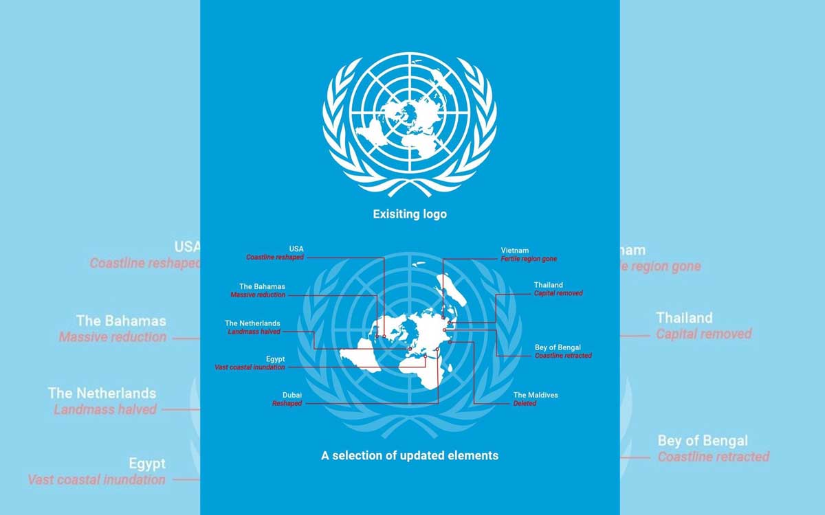 Designers redo UN’s logo depicting countries being wiped out completely; Find out why