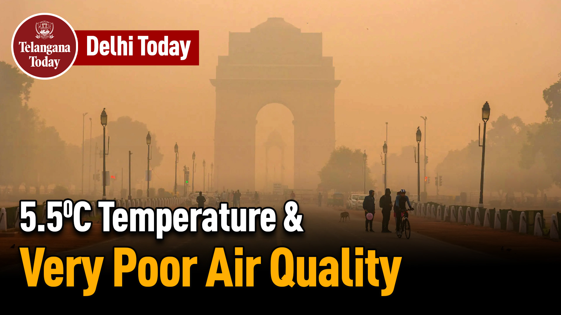 CHILLY DELHI: 5.5 Degree Celsius Temperature And Very Poor Air Quality Observed Today | Delhi News
