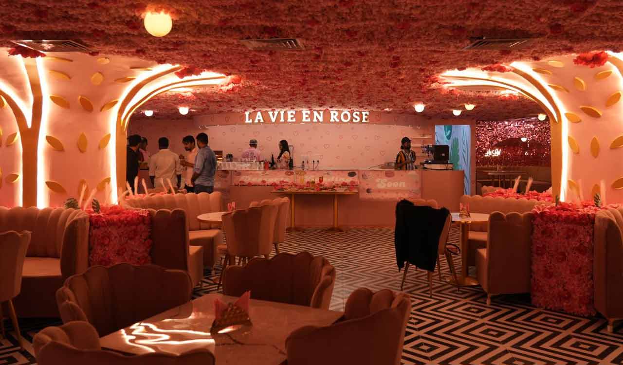 Gachibowli gets a pink makeover La Vie En Rose Café arrives in styleTelangana Today