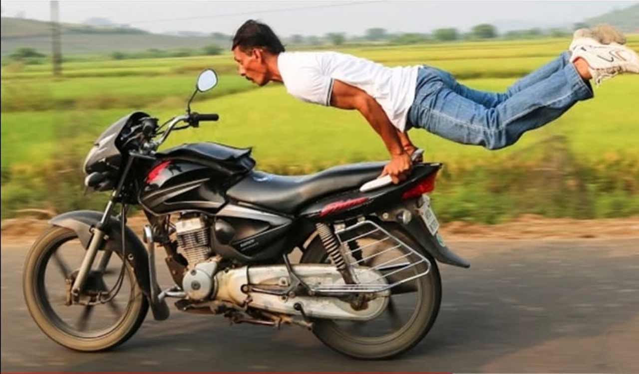 Telangana stunt enthusiast Lachiram’s daredevil antics give adrenaline rush