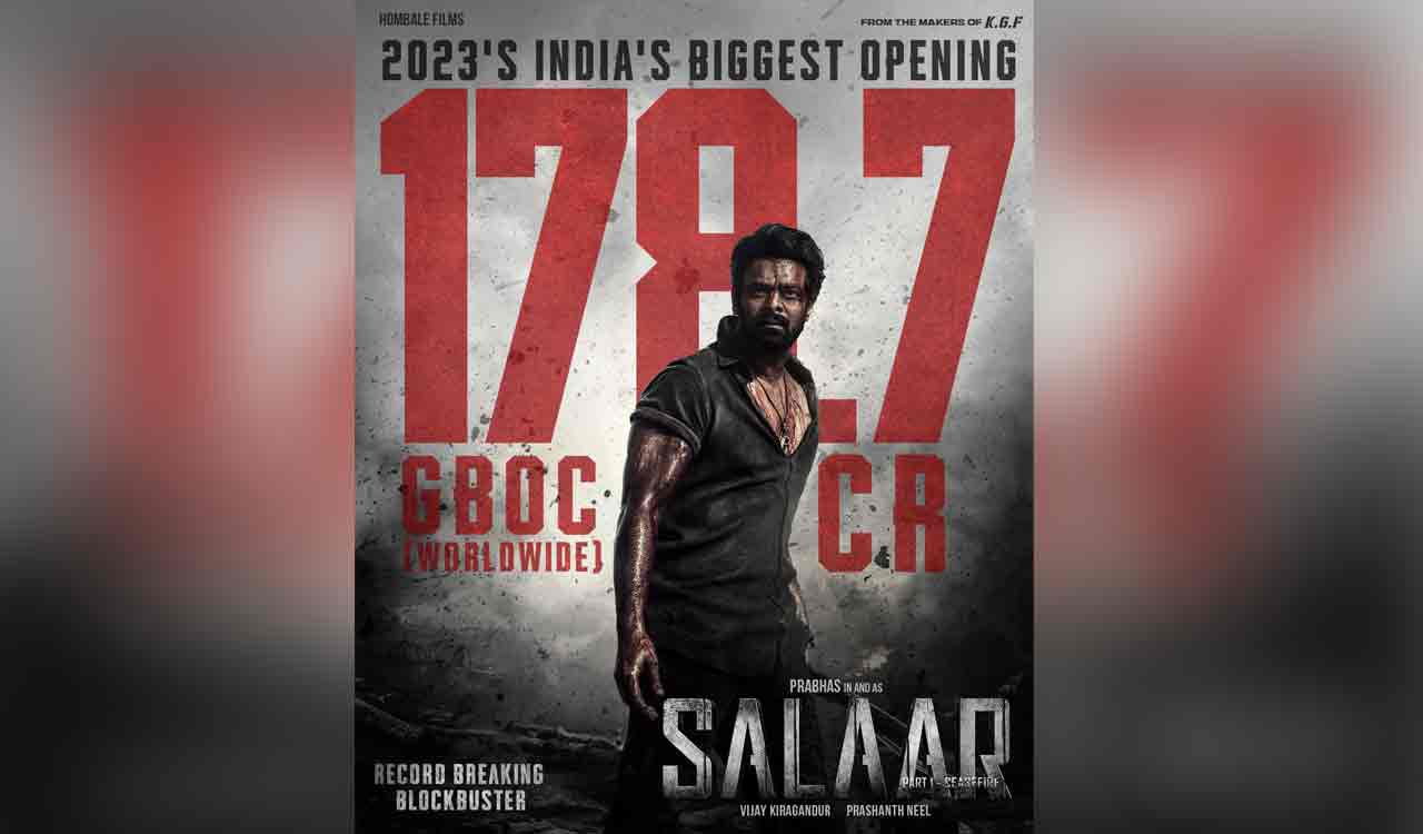 ‘Salaar’ shatters records, surpasses 178.7 cr worldwide on first day