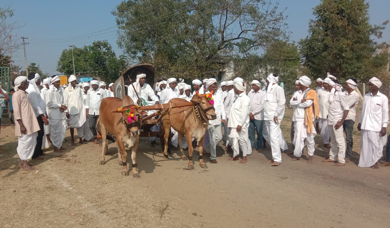 Mesrams initiate Nagoba Jatara with Kachur Prachar in Adilabad