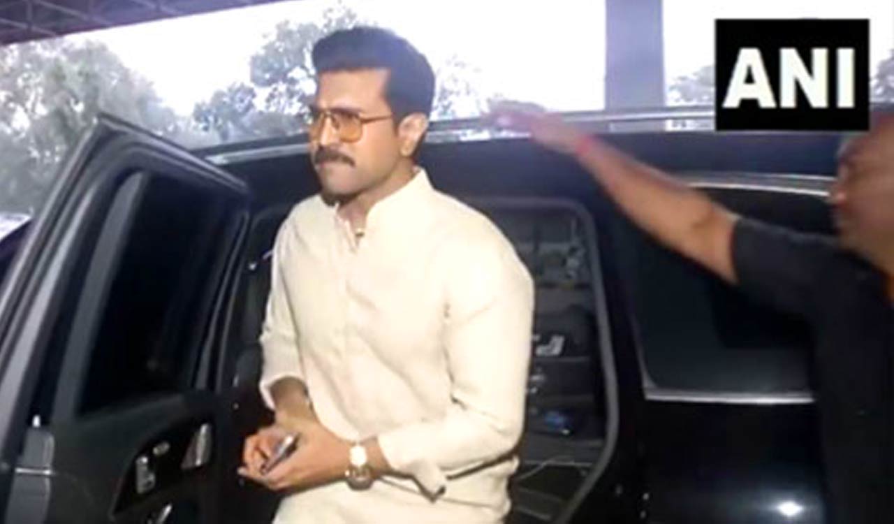 Excited Ram Charan heads to Ayodhya for Pran Pratishtha ceremony