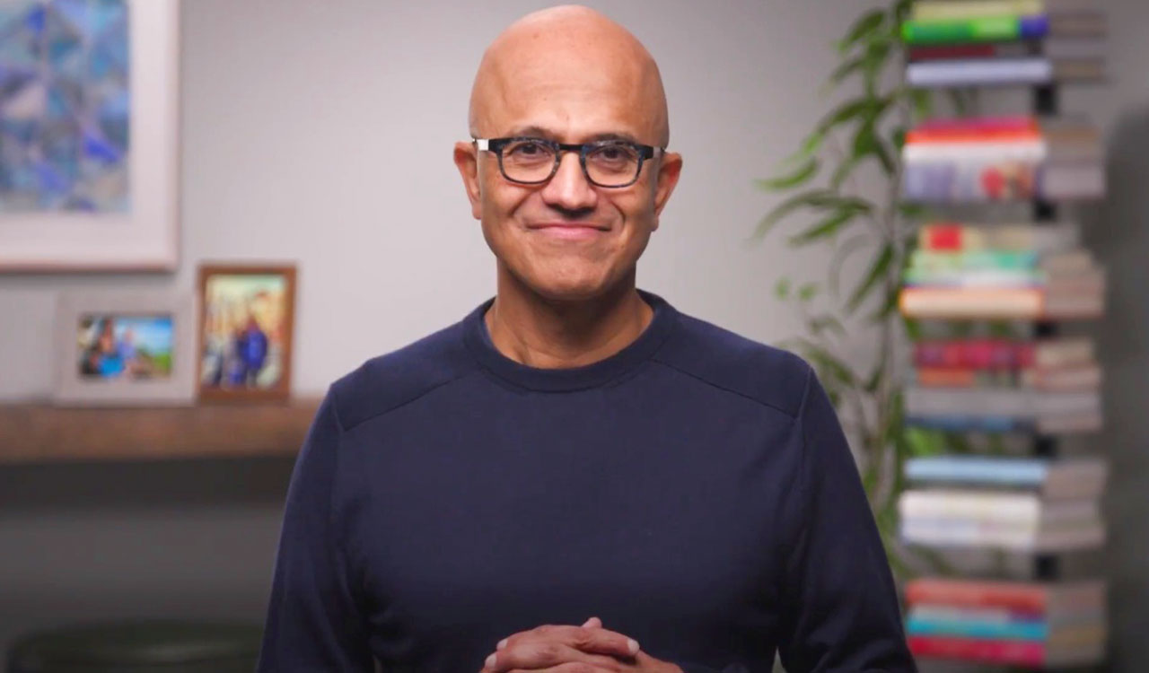 Implementing AI at scale, embedding AI across our tech stack: Satya Nadella