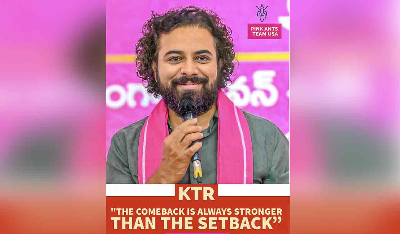 KTR sparks social media frenzy with edited image of himself-Telangana Today