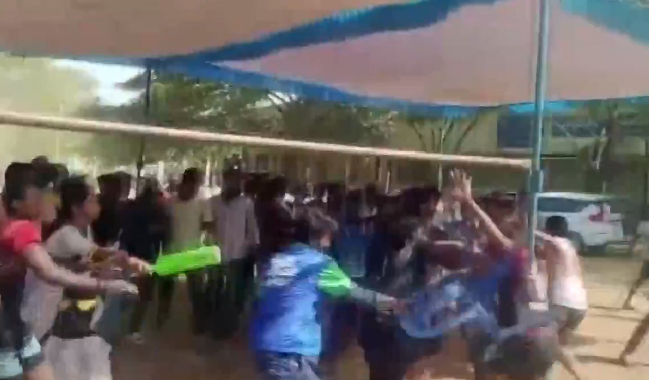 Watch: Kabaddi players kick and punch each other in AP, video goes viral