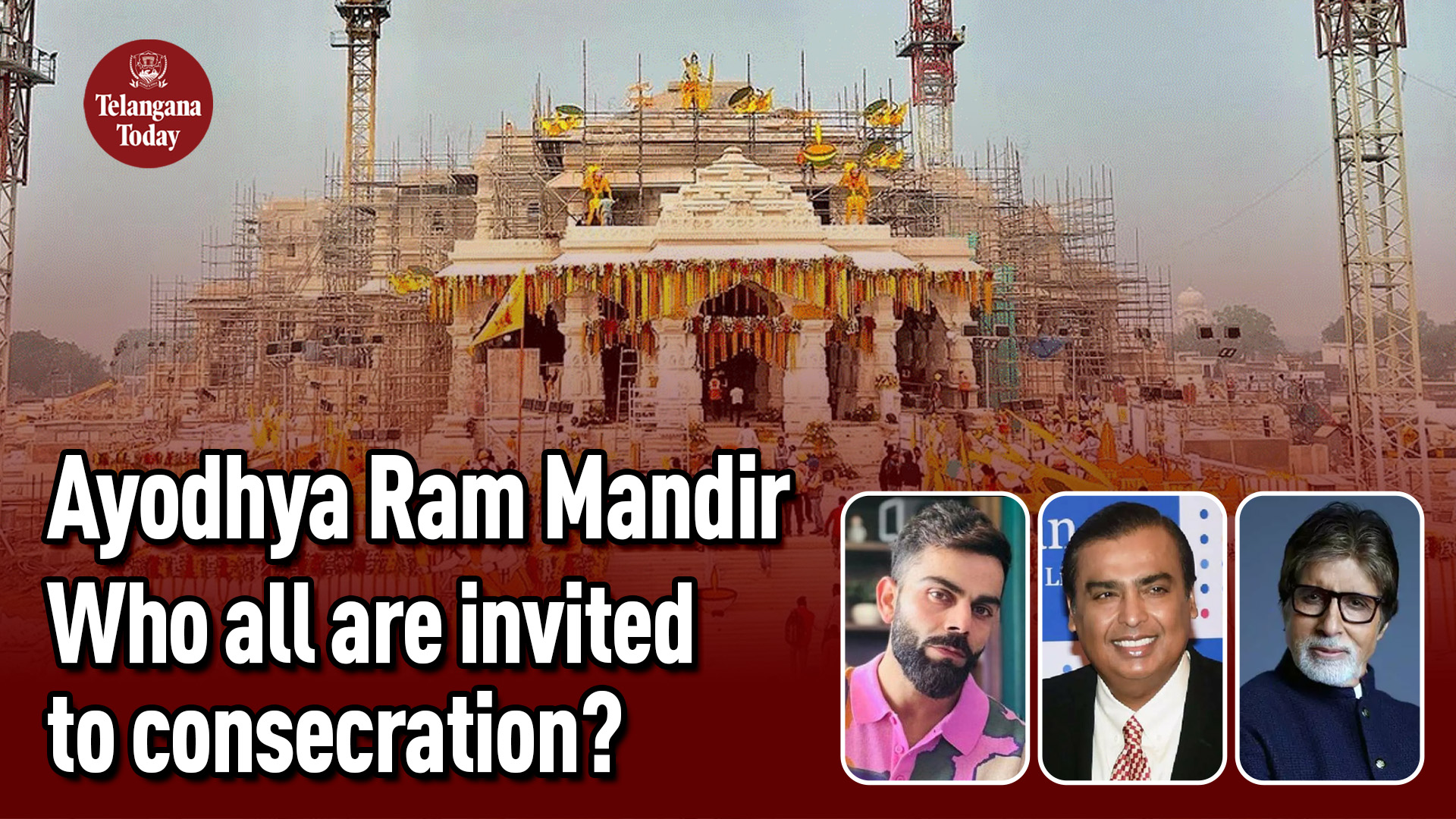 Ayodhya Ram Mandir Consecration: Hand Delivery Invitations To Guests | Virat, Ambani, Amitabh