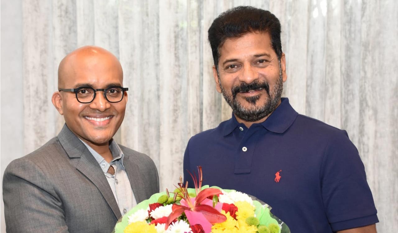 Google VP meets CM Revanth Reddy in Hyderabad