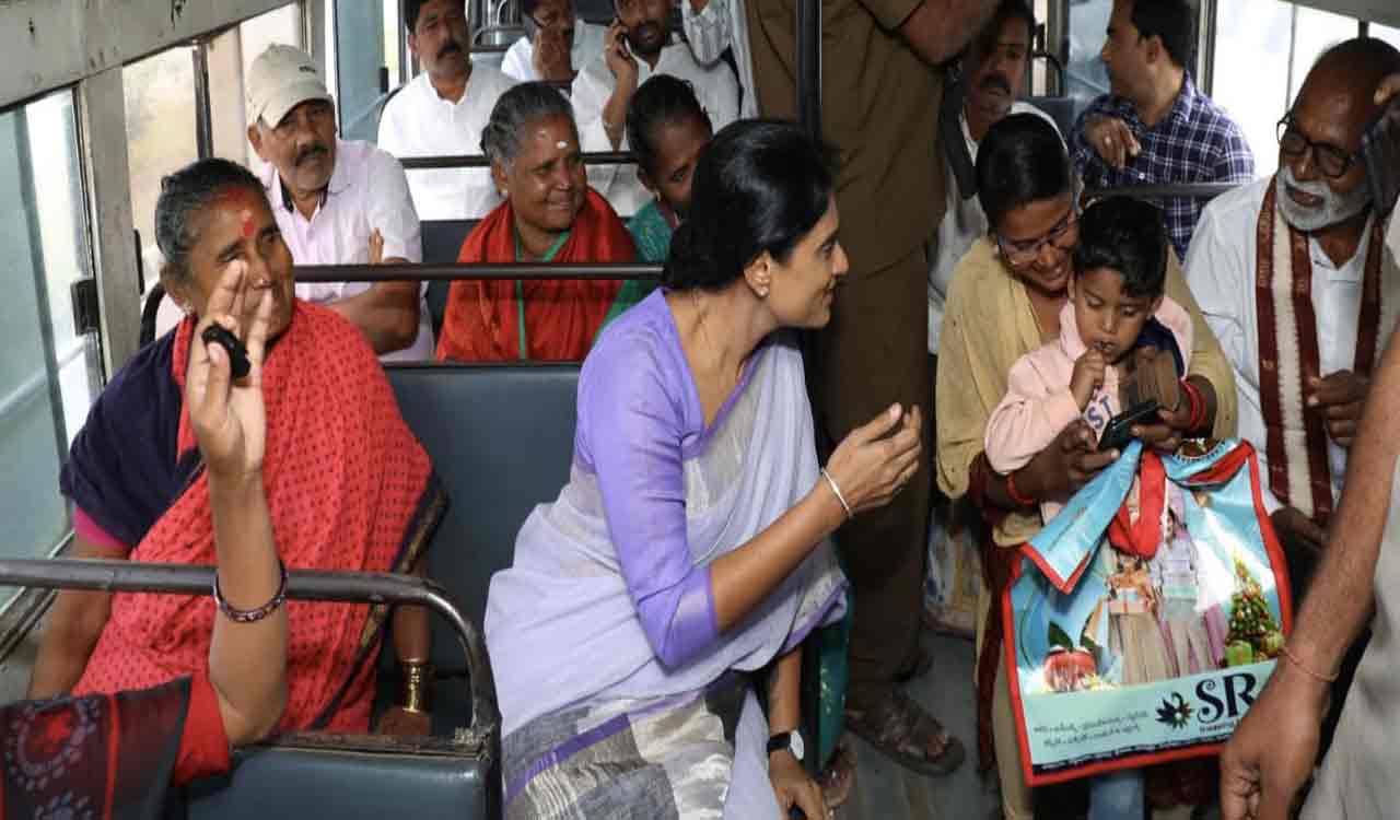 YS Sharmila embarks on political tour, challenges YV Subba Reddy to showcase development