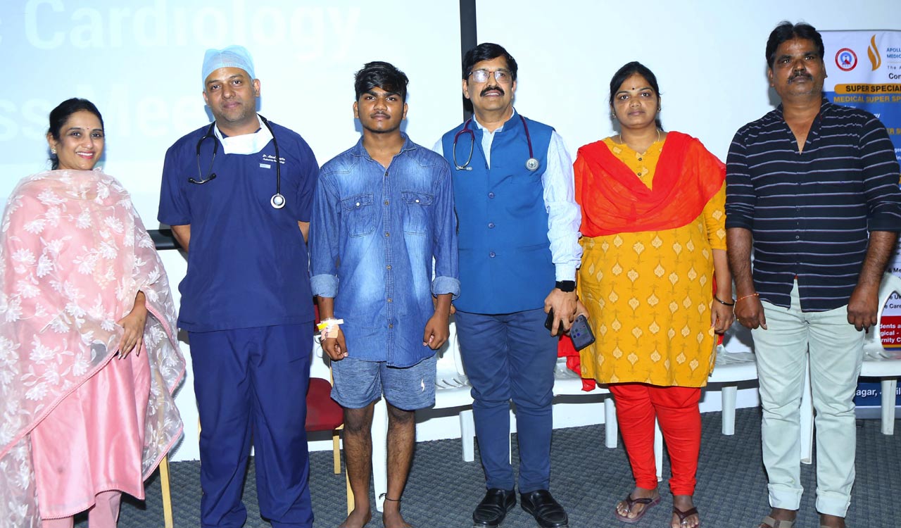 Hyderabad: Cardiologists of Apollo Medical College perform minimally invasive procedure on 16-year-old boy