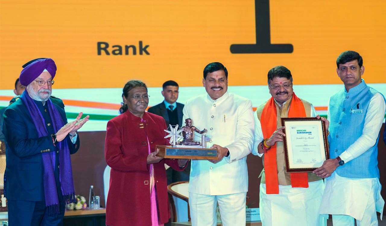 Indore, Surat ‘cleanest cities’ in India: Swachh Survekshan Awards 2023