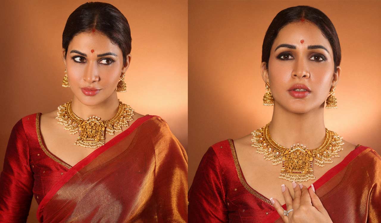 Ayodhya-born Lavanya Tripathi dons Ram Parivar jewellery on Ram Mandir Pran Pratishta