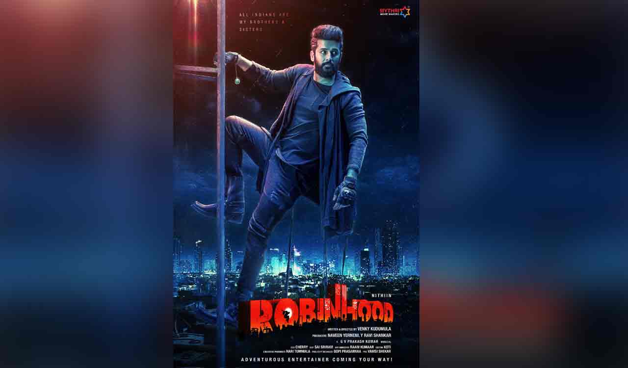 Nitin s upcoming project titled Robinhood makers unveil title through glimpse video Telangana Today