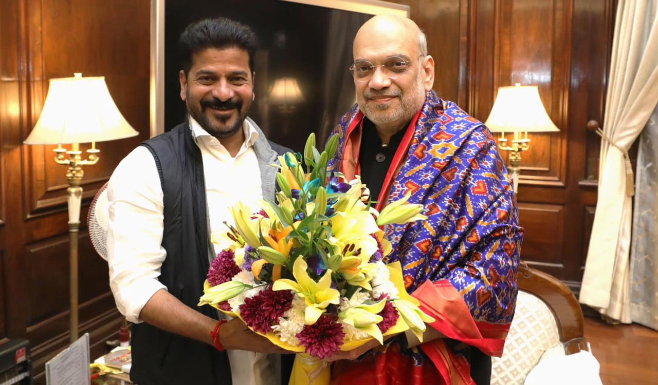 CM Revanth Reddy in Delhi, meets Union Ministers
