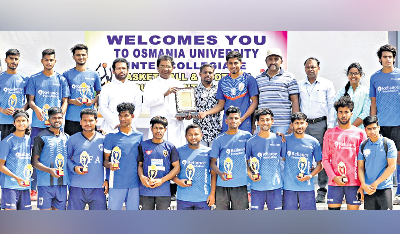 OU InterCollege Football tournament Anwarul Uloom College emerge championsTelangana Today
