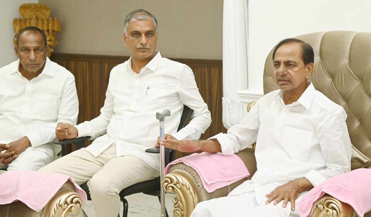 KCR holds party meeting on Krishna water issue