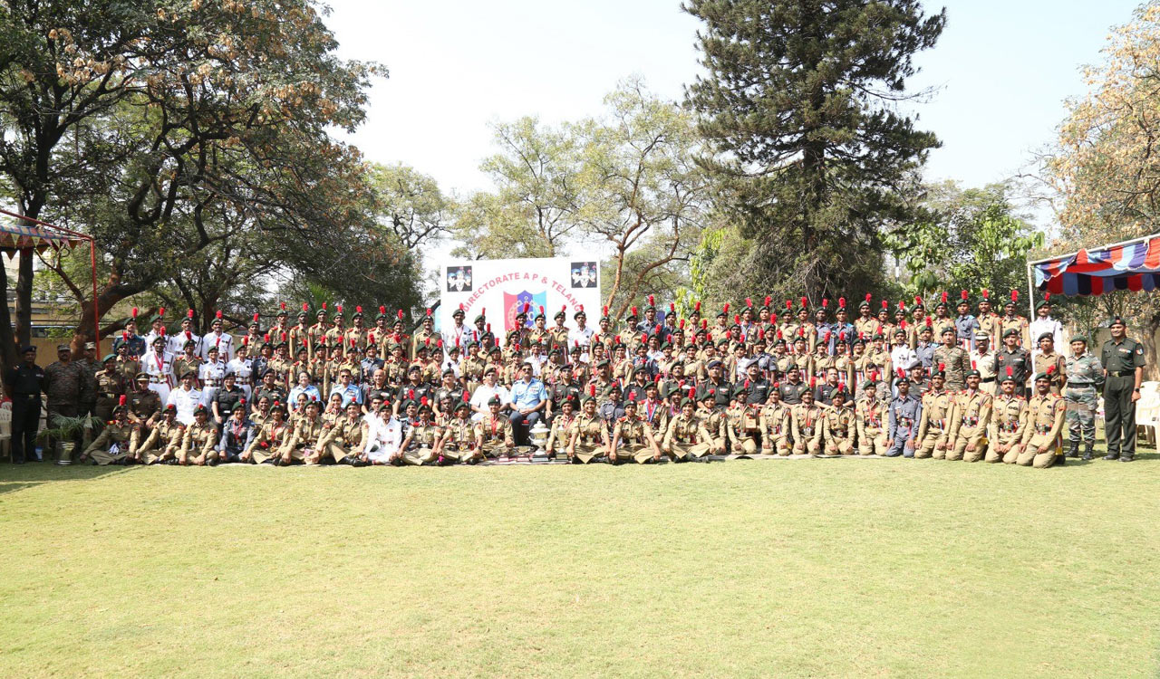 NCC Cadets from Telangana and AP excel in Republic Day Parade